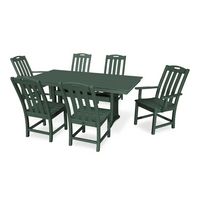Thumbnail for Trex Yacht Club 7-Piece Farmhouse Trestle Dining Set