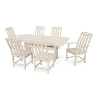 Thumbnail for Trex Yacht Club 7-Piece Farmhouse Trestle Dining Set