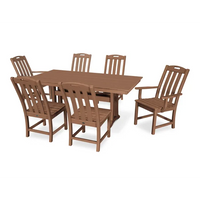Thumbnail for Trex Yacht Club 7-Piece Farmhouse Trestle Dining Set