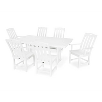 Thumbnail for Trex Yacht Club 7-Piece Farmhouse Trestle Dining Set