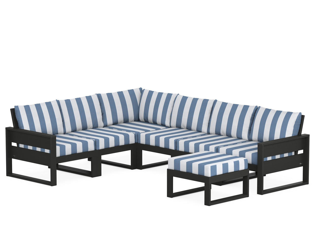 Trex Eastport 6-Piece Sectional with Ottoman