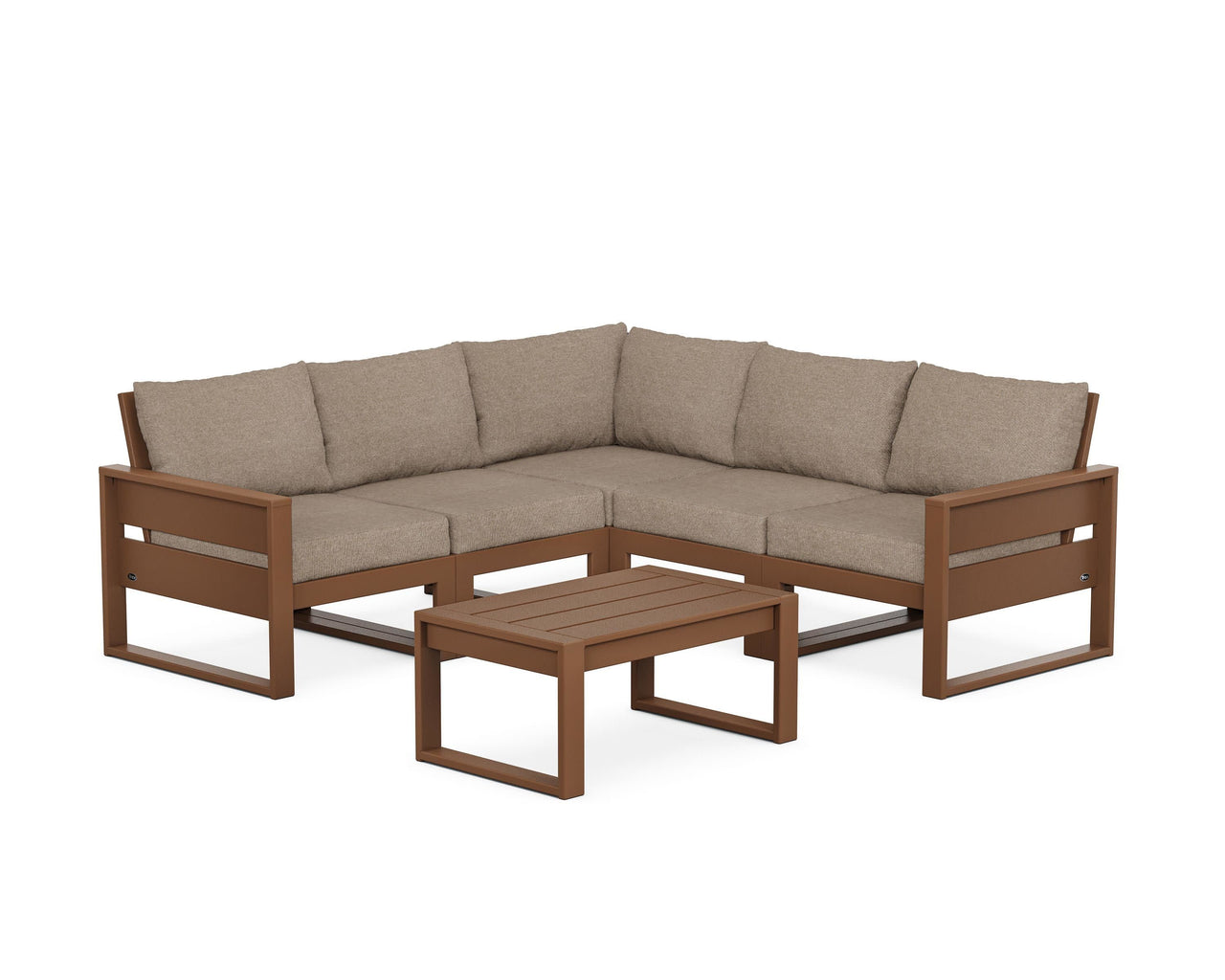 Trex Eastport 6-Piece Deep Seating Sectional + Coffee Table Set