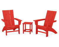 Thumbnail for POLYWOOD Modern 3-Piece Curveback Adirondack Set with Long Island 18