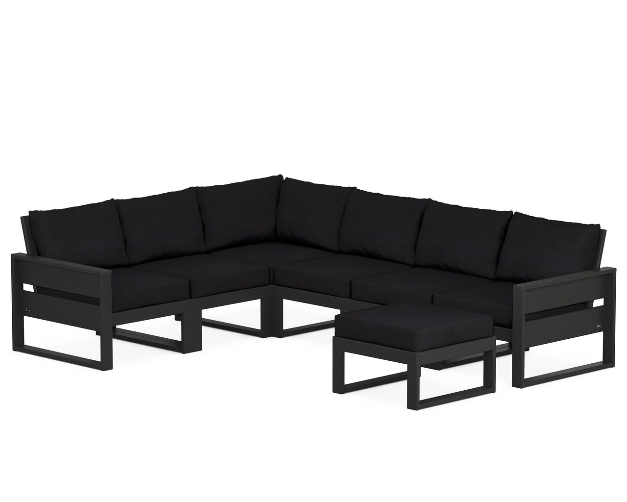Trex Eastport 6-Piece Sectional with Ottoman