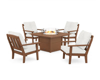Thumbnail for Trex Cape Cod 5-Piece Deep Seating Set with Fire Pit Table