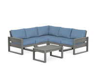 Thumbnail for Trex Eastport 6-Piece Deep Seating Sectional + Coffee Table Set