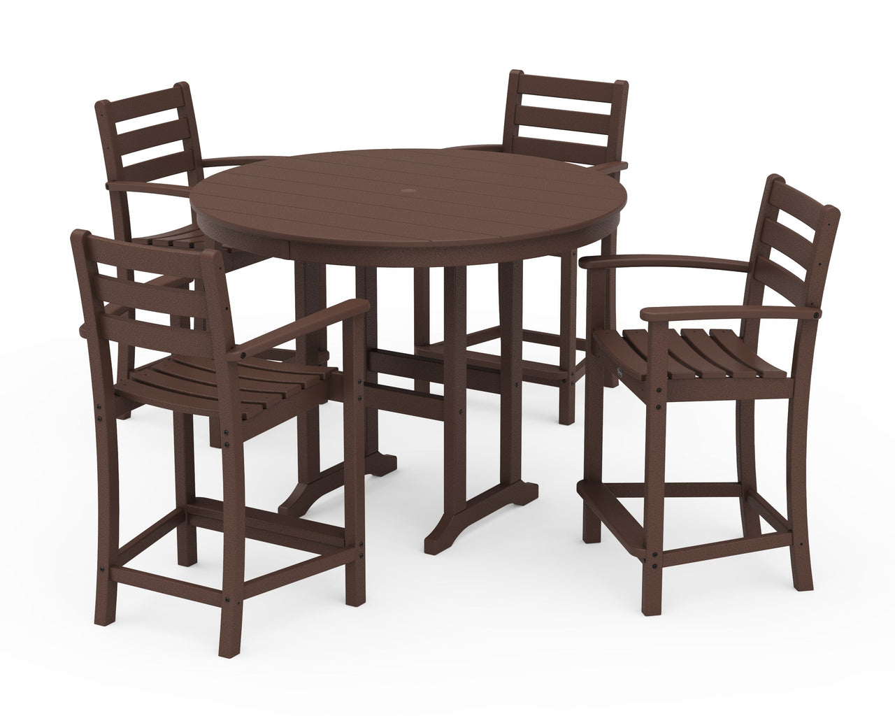 Trex Monterey Bay 5-Piece Arm Chair Counter Set