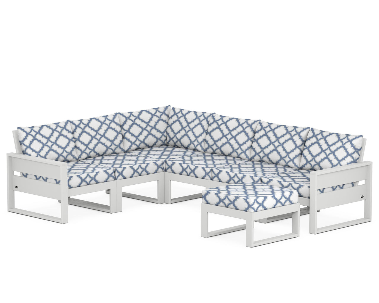 Trex Eastport 6-Piece Sectional with Ottoman