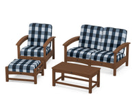 Thumbnail for Trex Rockport 4-Piece Deep Seating Conversation Group