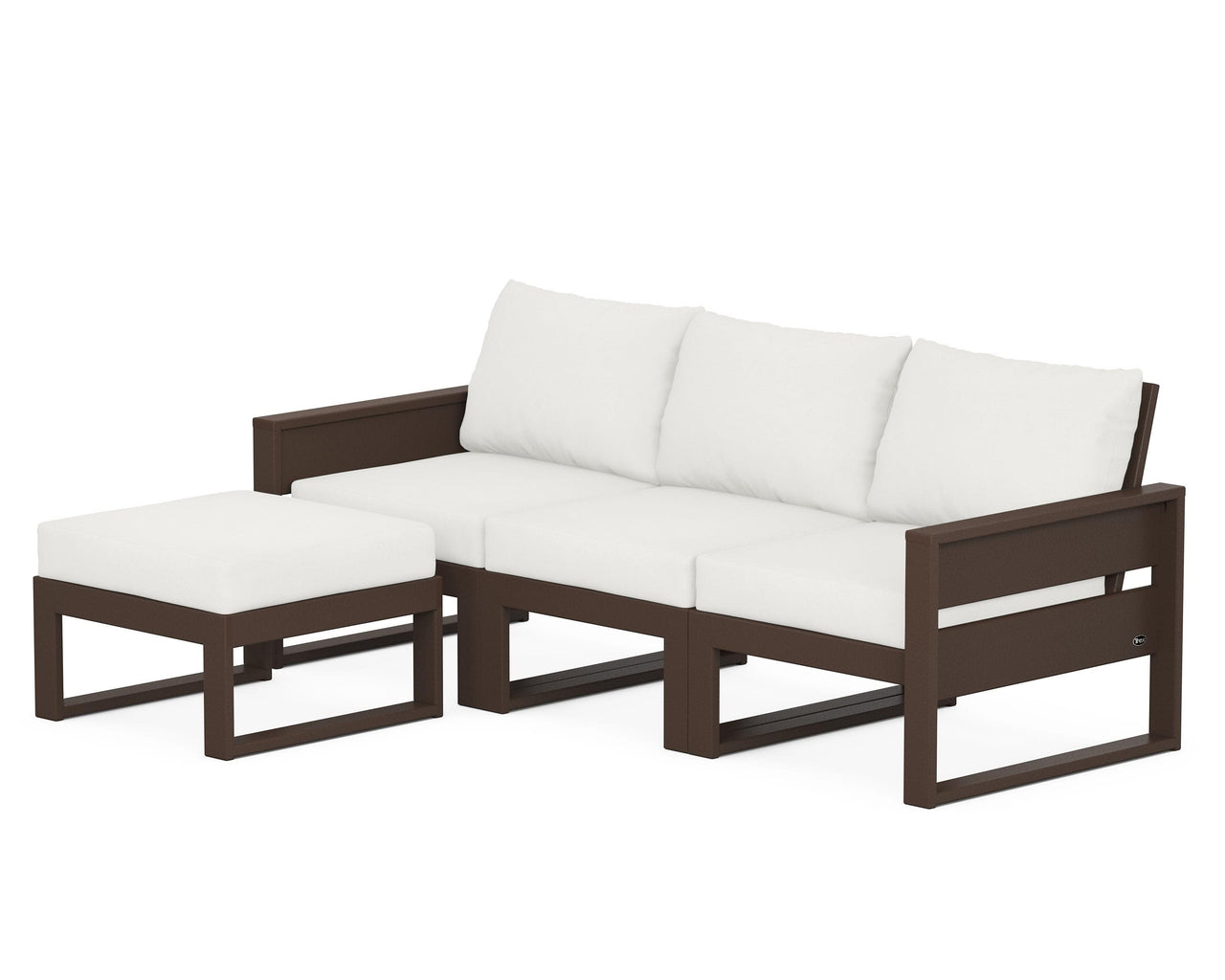 Trex Eastport 4- Piece Sectional with Ottoman