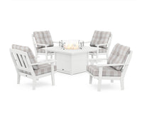 Thumbnail for Trex Cape Cod 5-Piece Deep Seating Set with Fire Pit Table