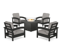 Thumbnail for Trex Rockport 5-Piece Deep Seating Set with Yacht Club Fire Pit Table