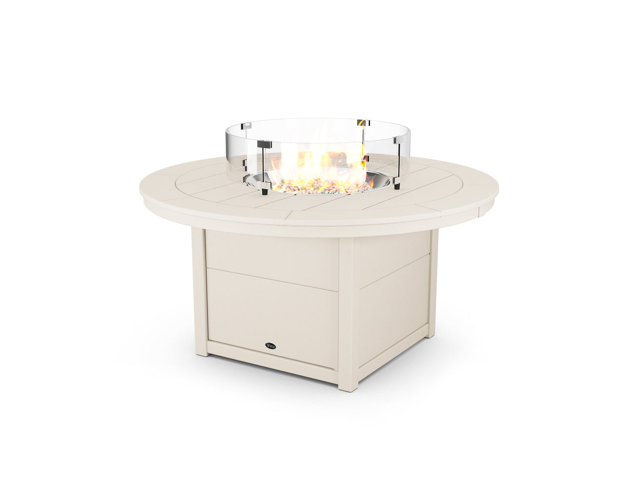 Trex Round 48" Fire Pit Table - Sand Castle