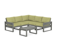Thumbnail for Trex Eastport 6-Piece Deep Seating Sectional + Coffee Table Set
