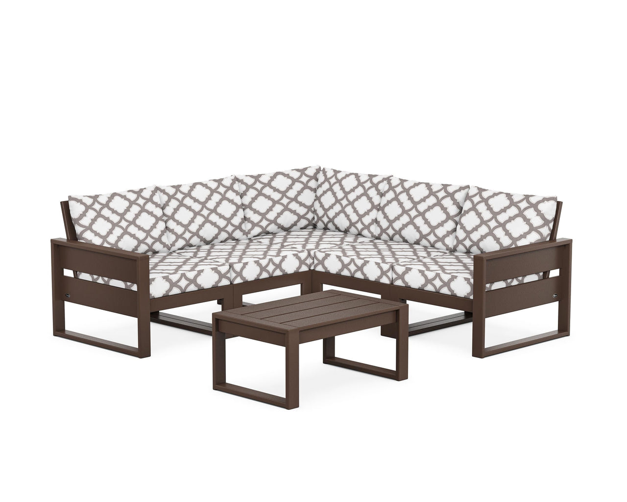 Trex Eastport 6-Piece Deep Seating Sectional + Coffee Table Set