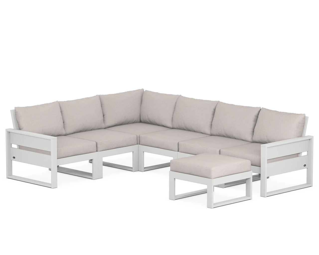 Trex Eastport 6-Piece Sectional with Ottoman