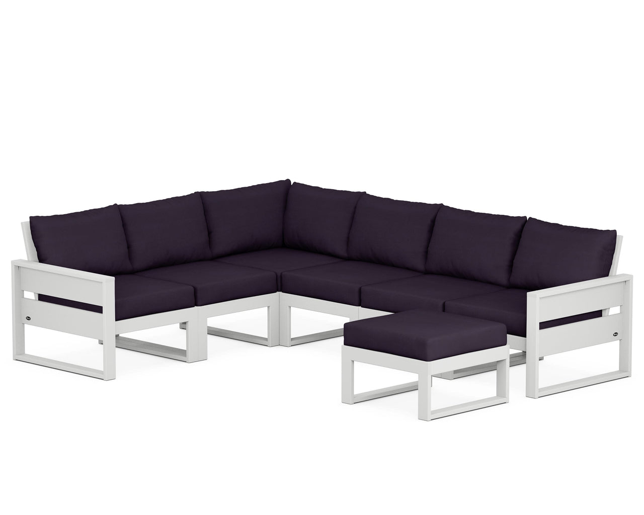 Trex Eastport 6-Piece Sectional with Ottoman