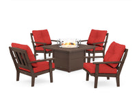 Thumbnail for Trex Cape Cod 5-Piece Deep Seating Set with Fire Pit Table