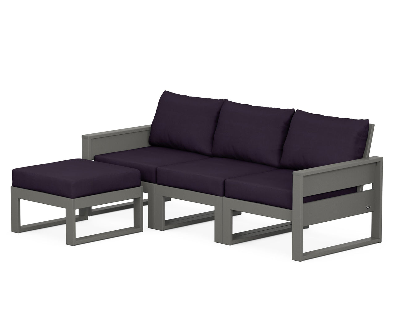Trex Eastport 4- Piece Sectional with Ottoman