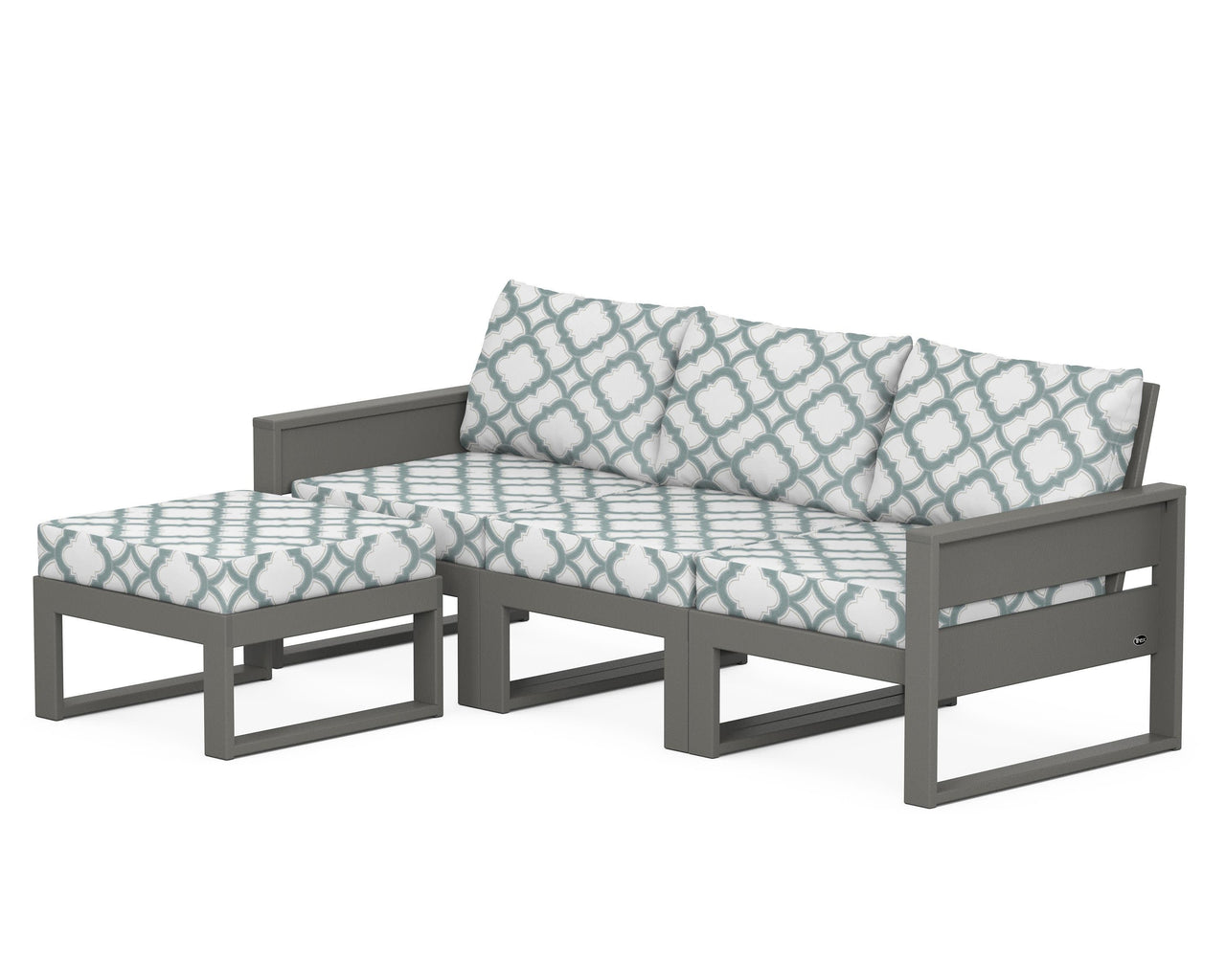 Trex Eastport 4- Piece Sectional with Ottoman