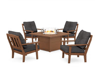 Thumbnail for Trex Cape Cod 5-Piece Deep Seating Set with Fire Pit Table