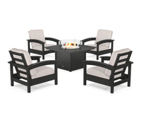 Thumbnail for Trex Rockport 5-Piece Deep Seating Set with Square Fire Pit Table