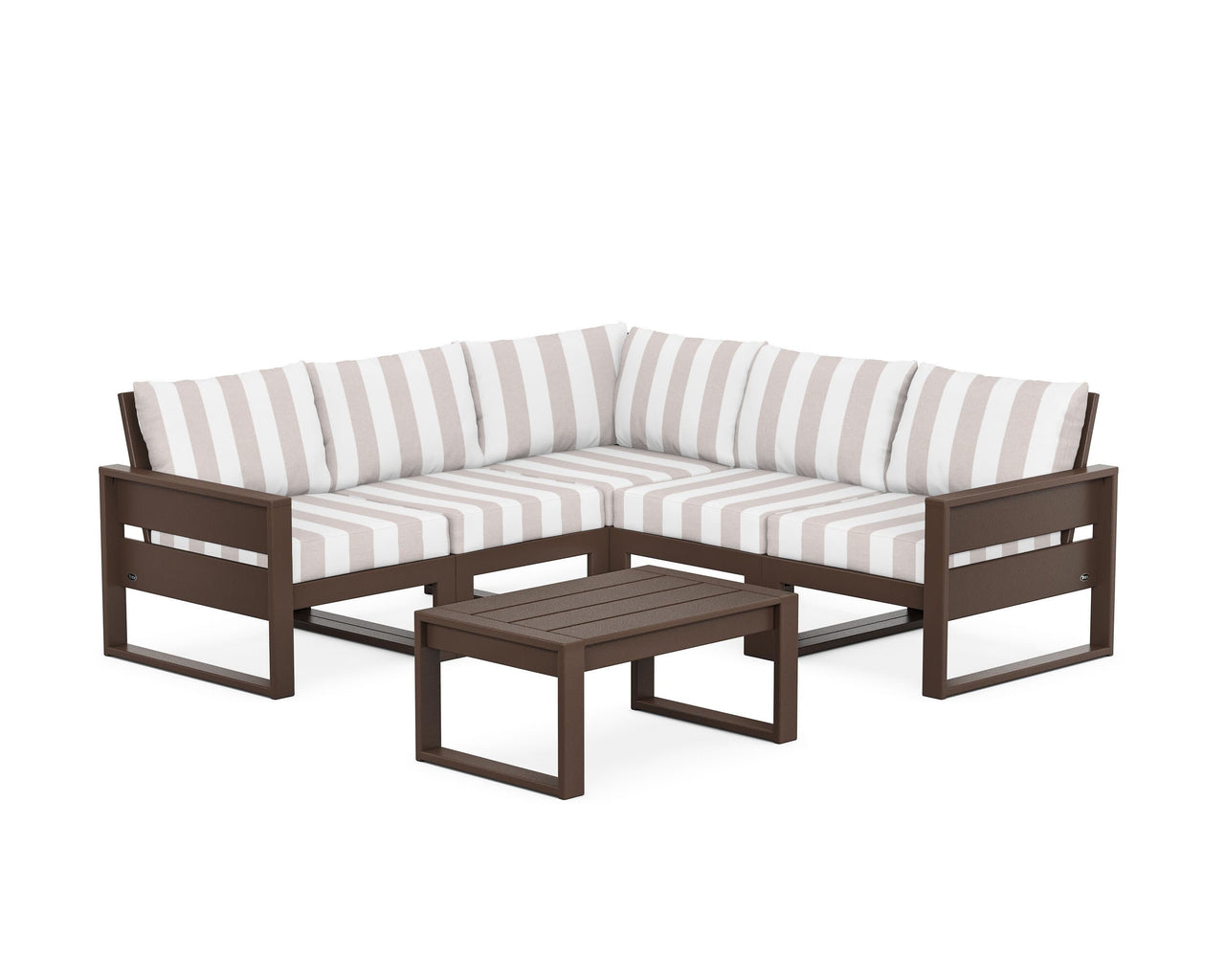 Trex Eastport 6-Piece Deep Seating Sectional + Coffee Table Set