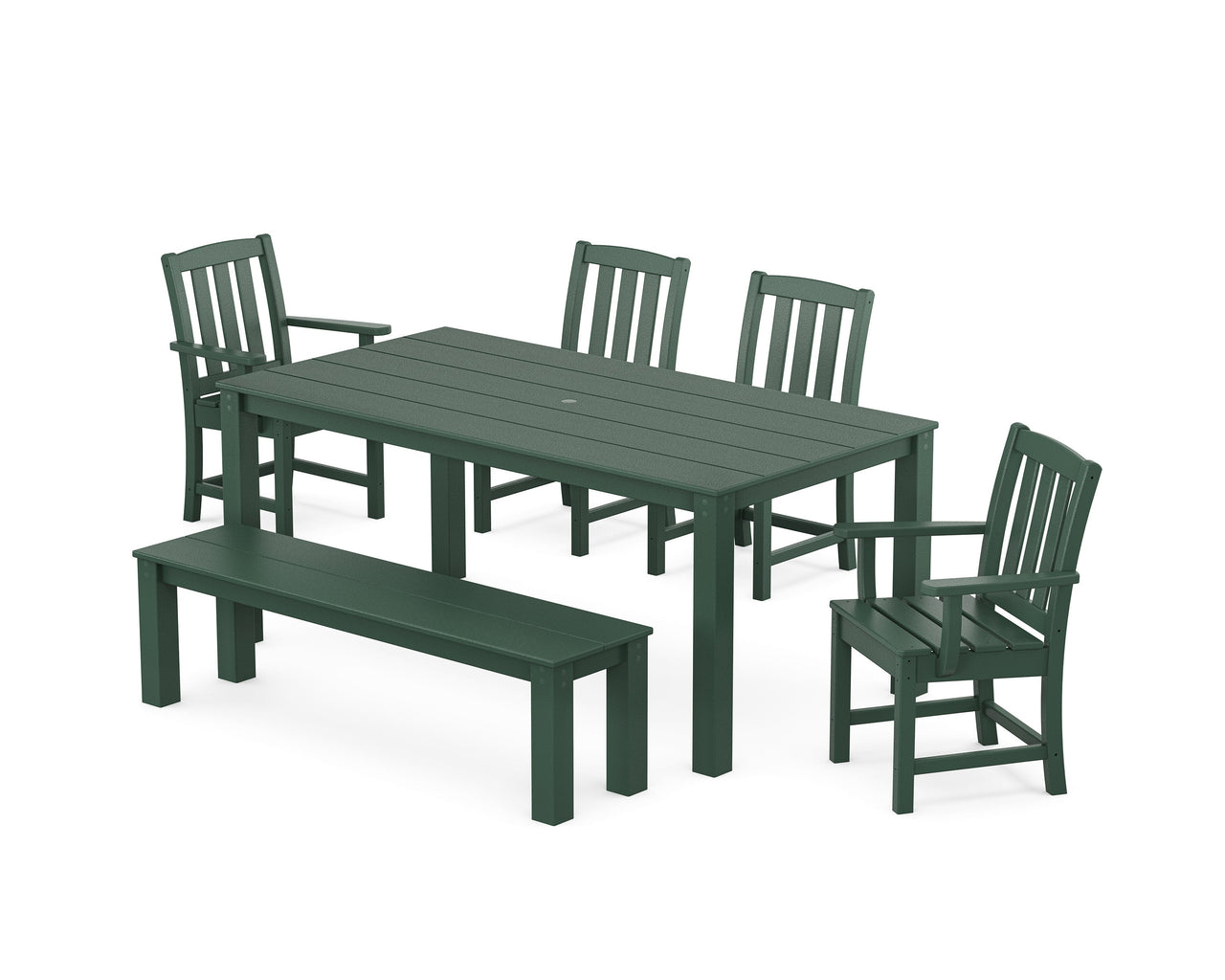 Trex Cape Cod 6-Piece Parsons Dining Set with Bench