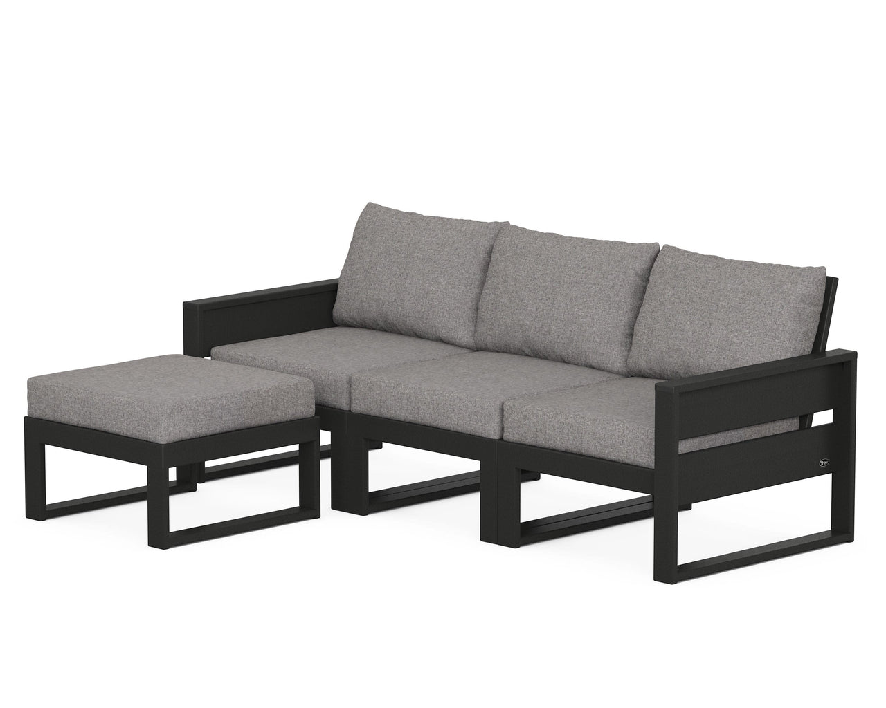 Trex Eastport 4- Piece Sectional with Ottoman