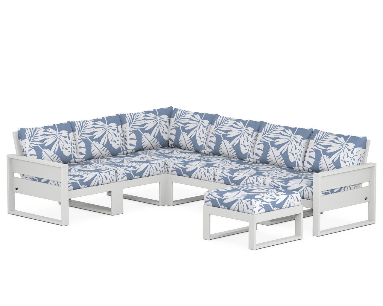 Trex Eastport 6-Piece Sectional with Ottoman