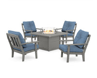 Thumbnail for Trex Cape Cod 5-Piece Deep Seating Set with Fire Pit Table