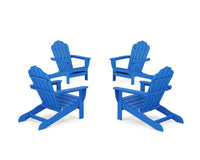 Thumbnail for Trex 4-Piece Monterey Bay Oversized Adirondack Chair Conversation Set
