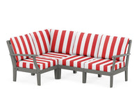 Thumbnail for Trex Yacht Club Modular 4-Piece Deep Seating Set