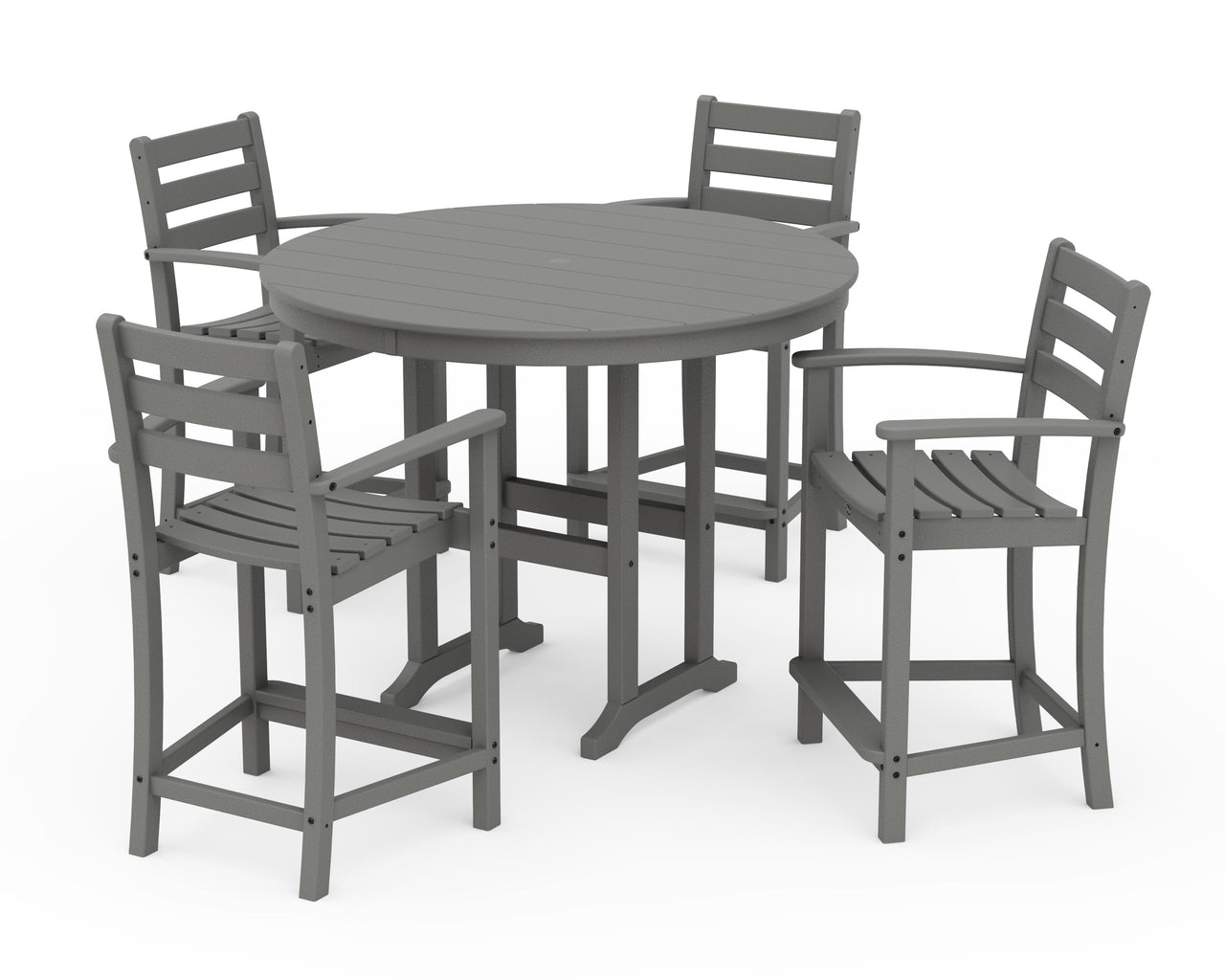 Trex Monterey Bay 5-Piece Arm Chair Counter Set