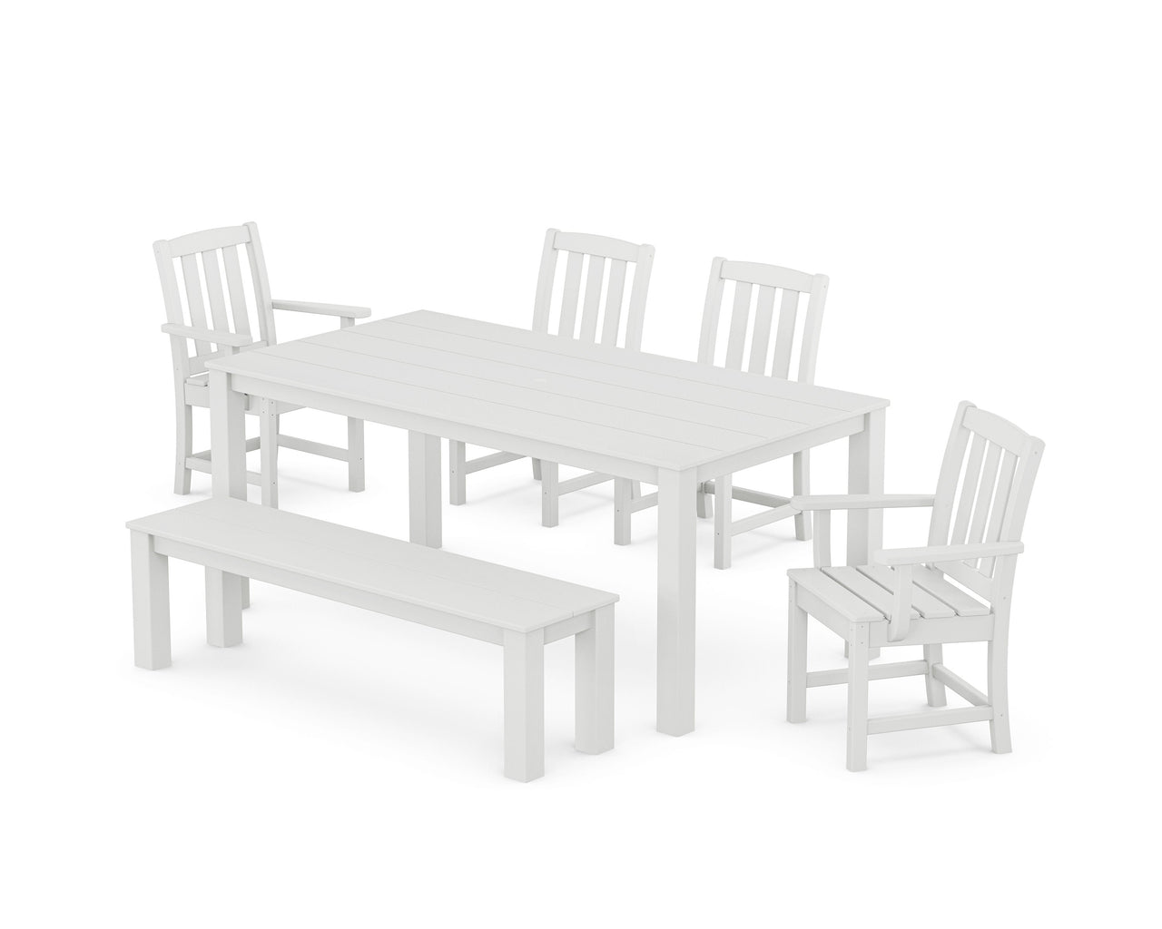 Trex Cape Cod 6-Piece Parsons Dining Set with Bench