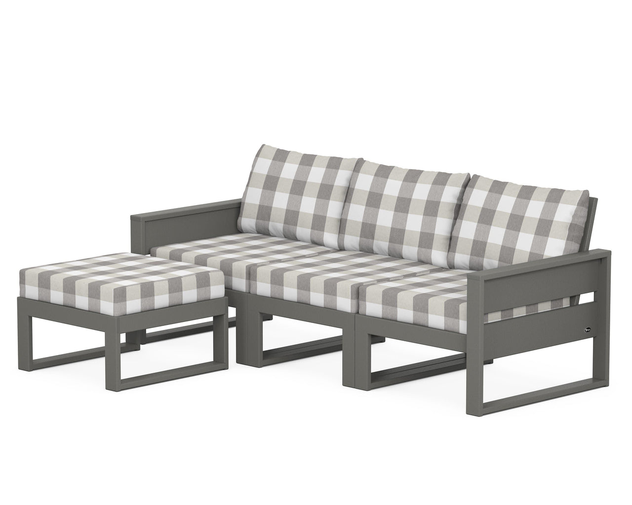 Trex Eastport 4- Piece Sectional with Ottoman