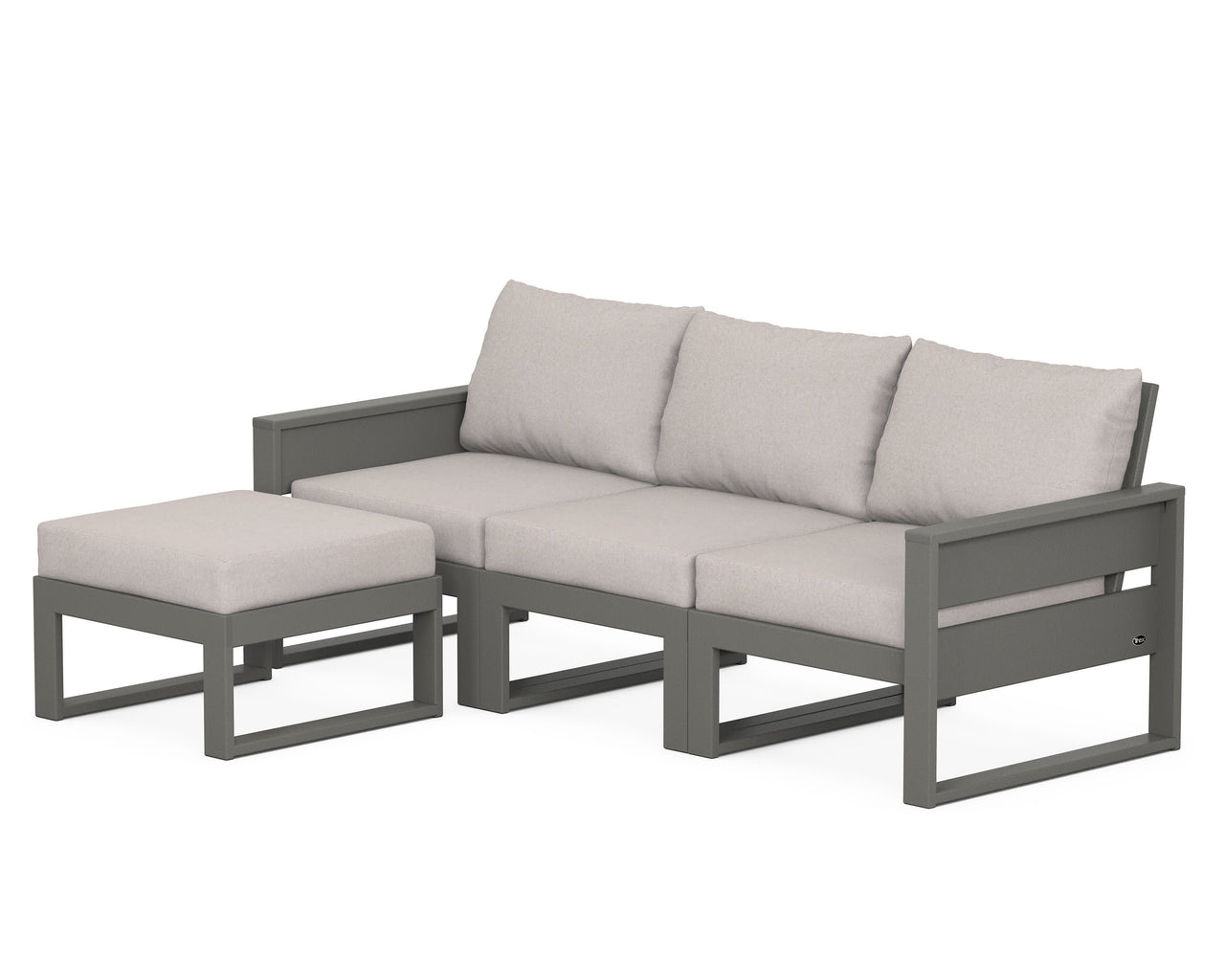 Trex Eastport 4- Piece Sectional with Ottoman