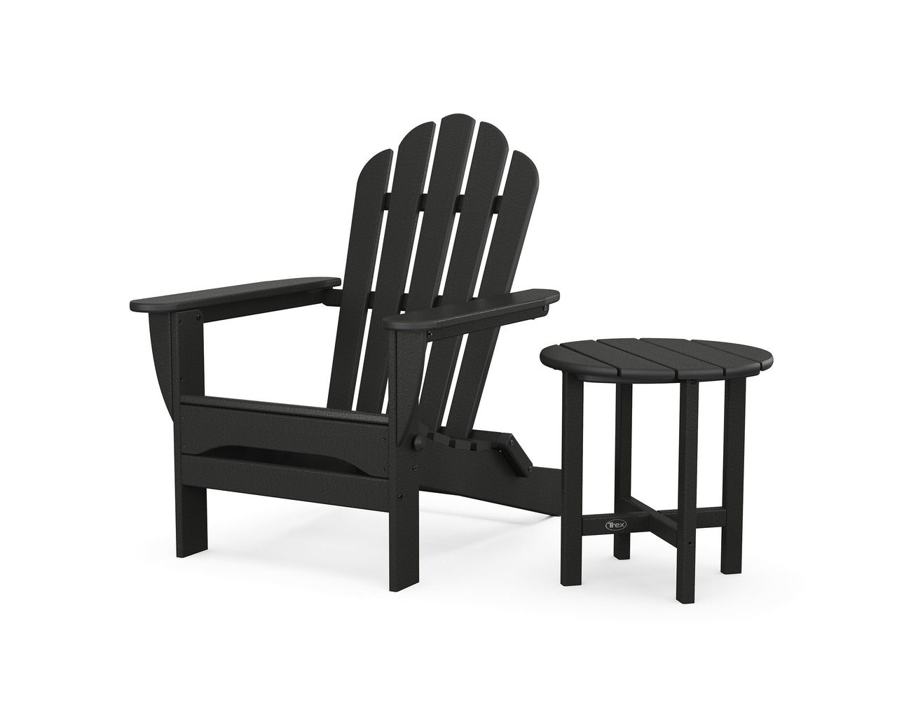 Trex Monterey Bay Folding Adirondack Chair with Side Table
