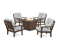 Thumbnail for Trex Cape Cod 5-Piece Deep Seating Set with Fire Pit Table