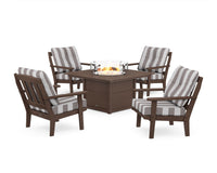 Thumbnail for Trex Cape Cod 5-Piece Deep Seating Set with Fire Pit Table