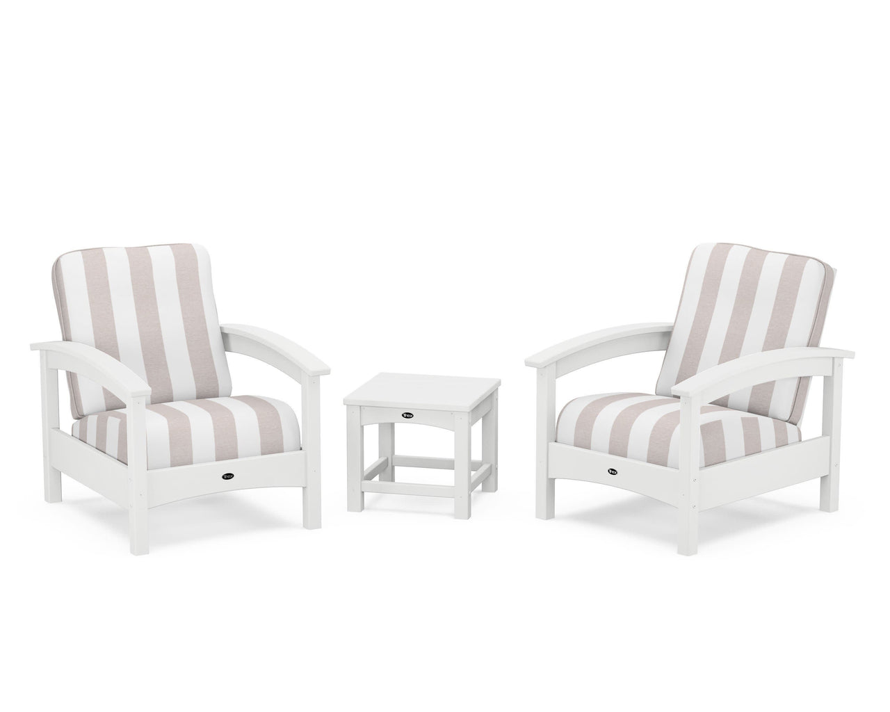 Trex Rockport Club 3-Piece Deep Seating Conversation Set