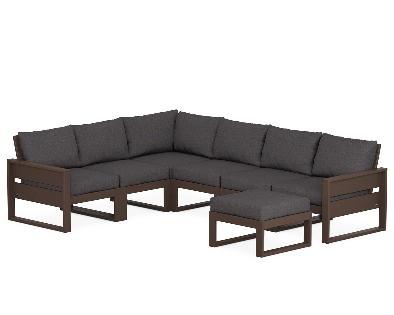 Trex Eastport 6-Piece Sectional with Ottoman