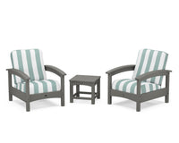 Thumbnail for Trex Rockport Club 3-Piece Deep Seating Conversation Set