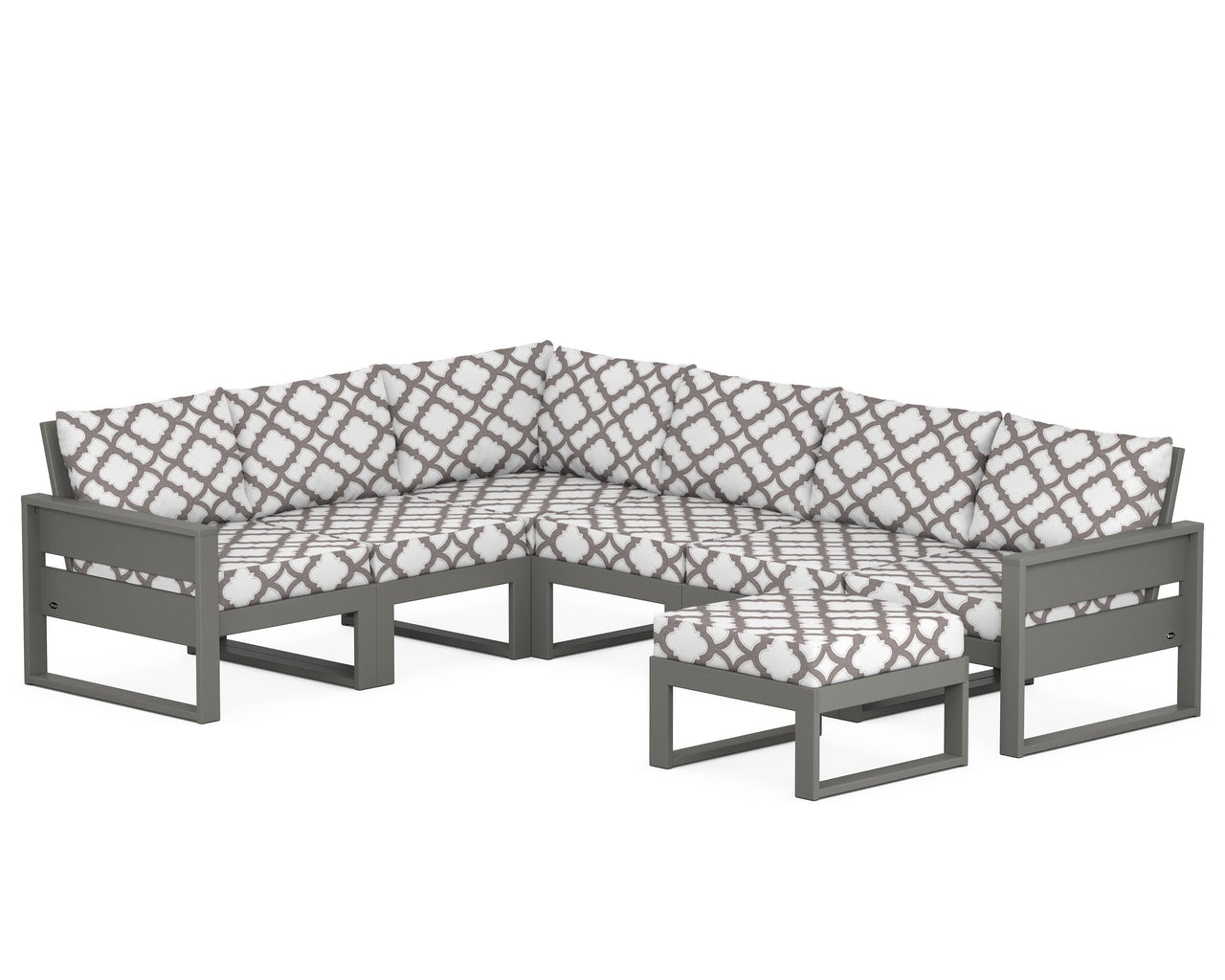 Trex Eastport 6-Piece Sectional with Ottoman
