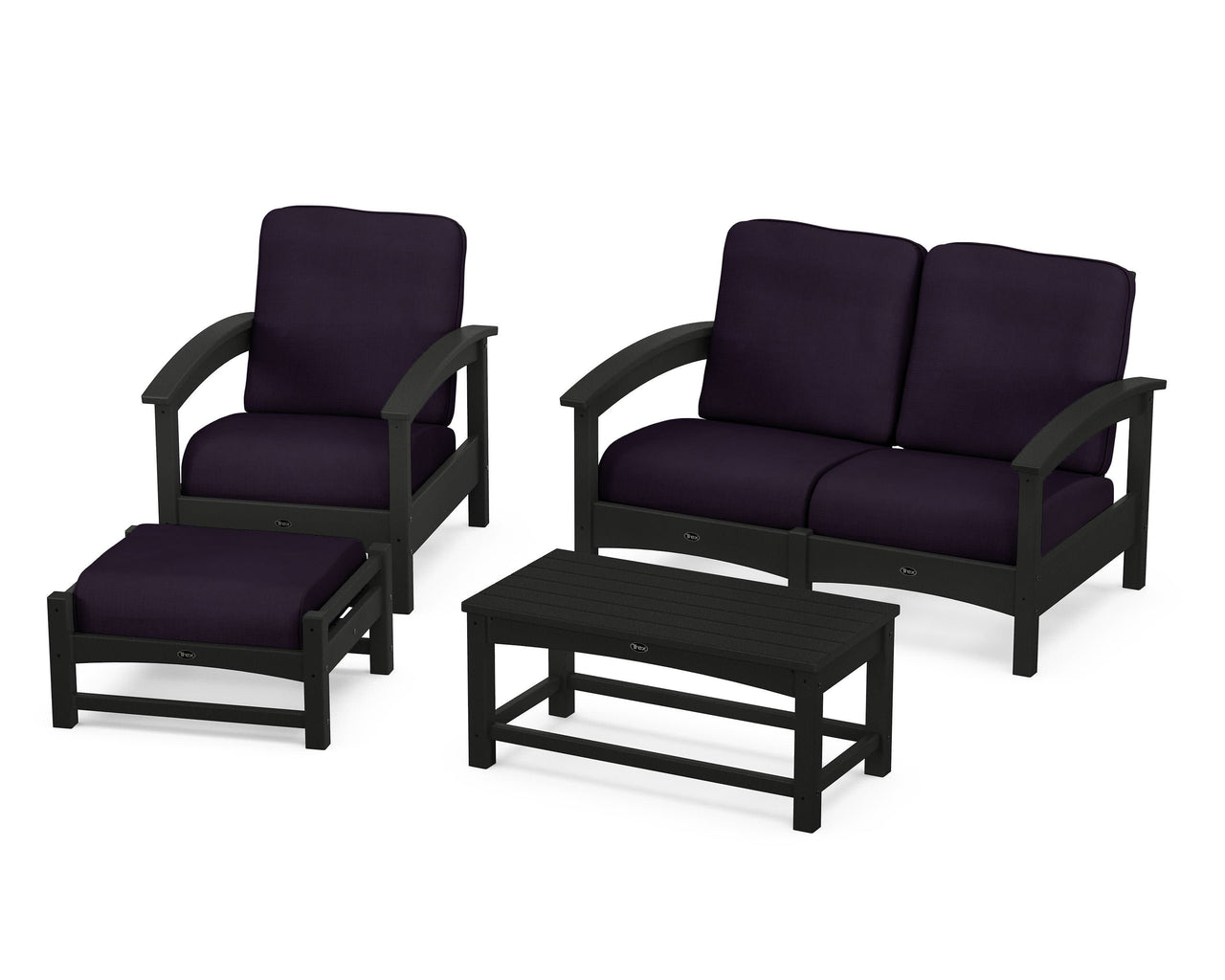 Trex Rockport 4-Piece Deep Seating Conversation Group