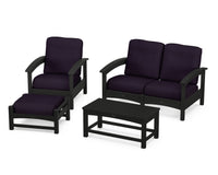 Thumbnail for Trex Rockport 4-Piece Deep Seating Conversation Group