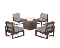 Thumbnail for Trex Eastport Modular 5-Piece Deep Seating Set with Yacht Club Fire Pit Table