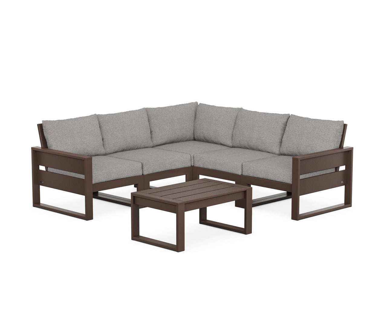 Trex Eastport 6-Piece Deep Seating Sectional + Coffee Table Set
