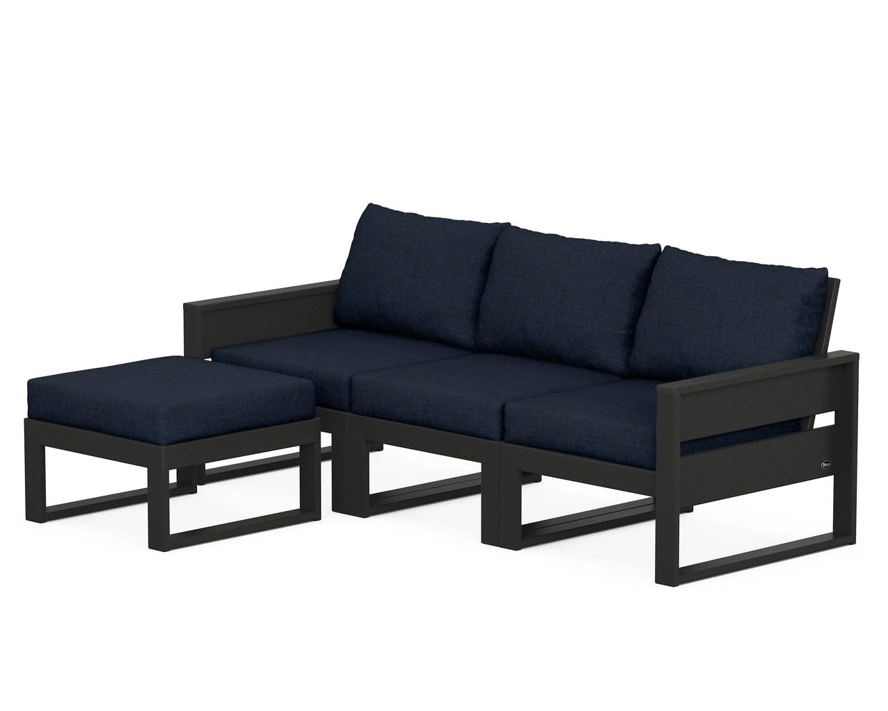 Trex Eastport 4- Piece Sectional with Ottoman