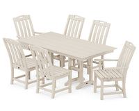 Thumbnail for Trex Yacht Club 7-Piece Farmhouse Dining Set - Sand Castle